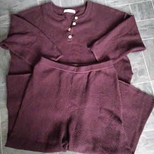 Free People Hailee sweater set size large